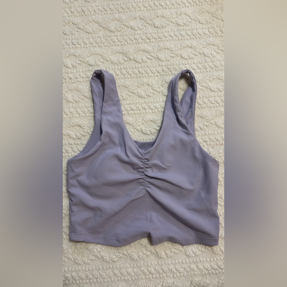 Lavender Ruched Tank Top